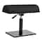 Mind Reader Foot Rest, Under Desk, Ergonomic, Hydraulic Height Adjustable, Ottoman, Office, Foam, Black